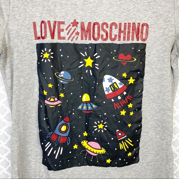 EUC Love Moschino Space Printed Short Sleeve Tee - Picture 4 of 7